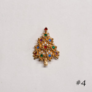 Vintage Christmas Tree Brooch