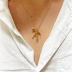Vintage 9ct Gold Pendant Charms - Stork