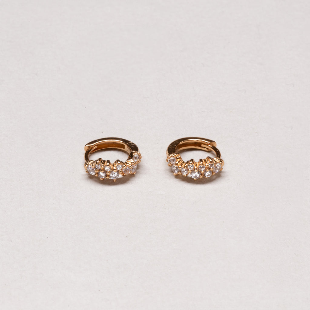 Stardust Huggie Hoop Earrings