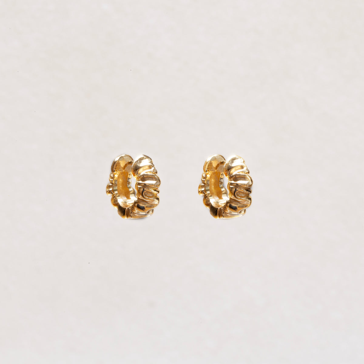 Scrunchie Huggie Hoop Earrings