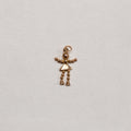Vintage 9ct Gold Pendant Charm - Bobble Figure Girl