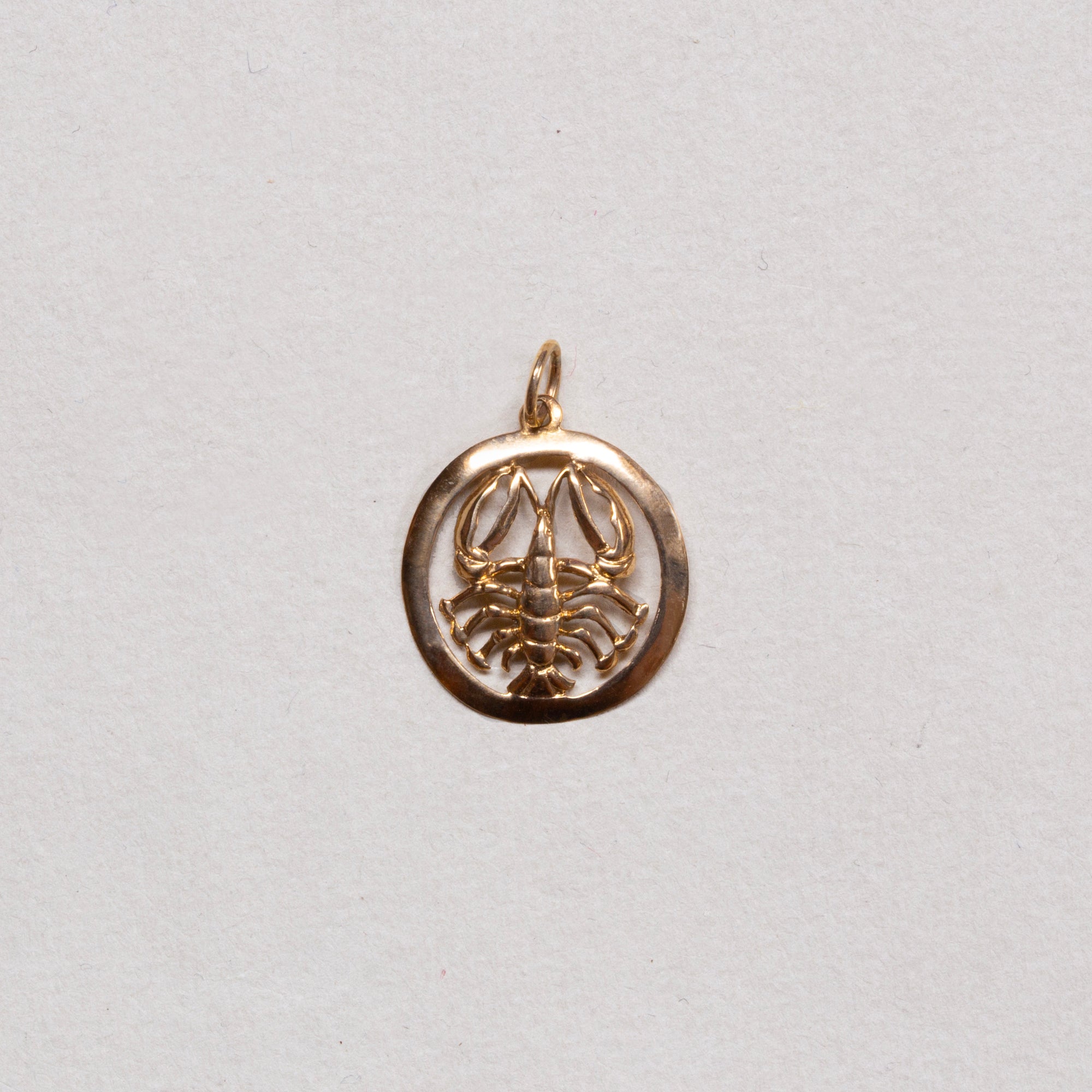 Vintage 9ct Gold Scorpio Charm Pendant