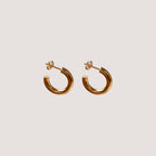 Chunky Hoop Stud Earrings