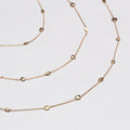 Vintage Triple-Strand Gold Nuggets Necklace