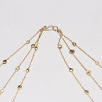 Vintage Triple-Strand Gold Nuggets Necklace
