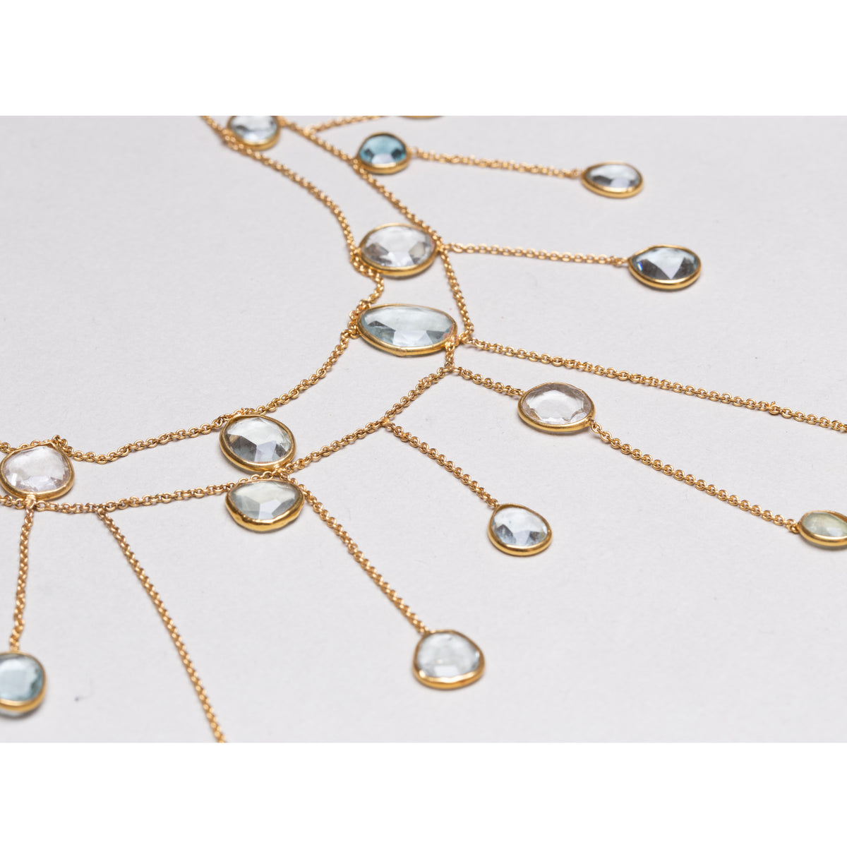 Vintage Pippa Small Waterfall Necklace with Labradorite