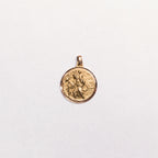 Vintage 9ct Gold St. Christopher Charm Pendant