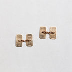 Vintage 9ct Textured Gold Cufflinks