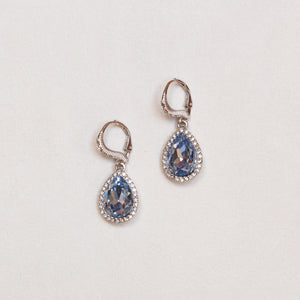 Vintage Givenchy Teardrop Hoop Drop Earrings