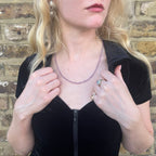 Vintage Lena Skadegard Amethyst Beaded Necklace