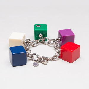 Vintage Multi-Colour Cube Bracelet