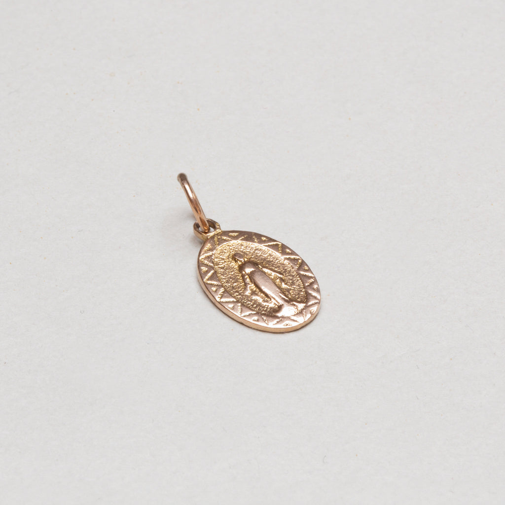 Vintage 9ct Gold Madonna Pendant Charm