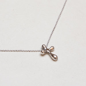 Vintage Tiffany Sterling Silver Elsa Peretti Cross Necklace