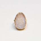 Vintage 18ct Gold Qaurtz Ring