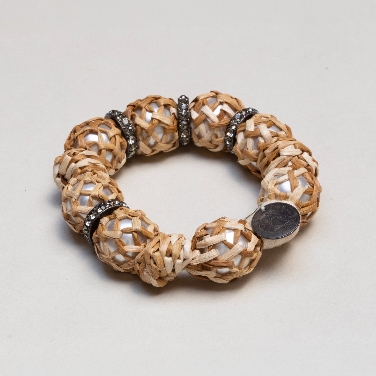 Vintage Lanvin Raffia Bracelet
