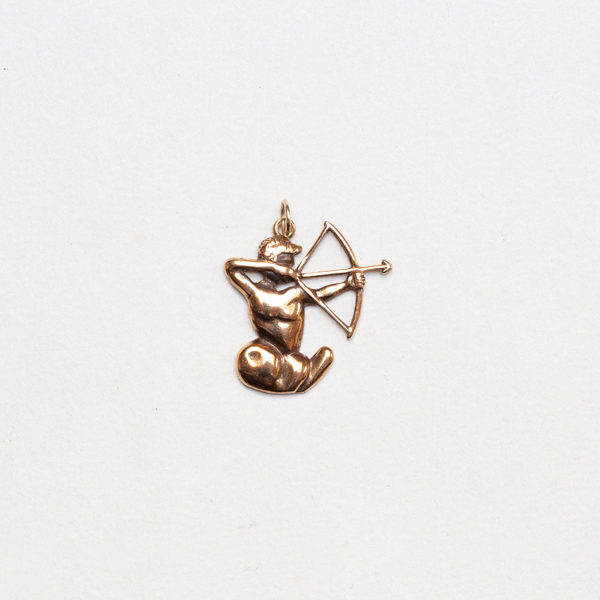 Vintage 9ct Gold Sagittarius Charm Pendant
