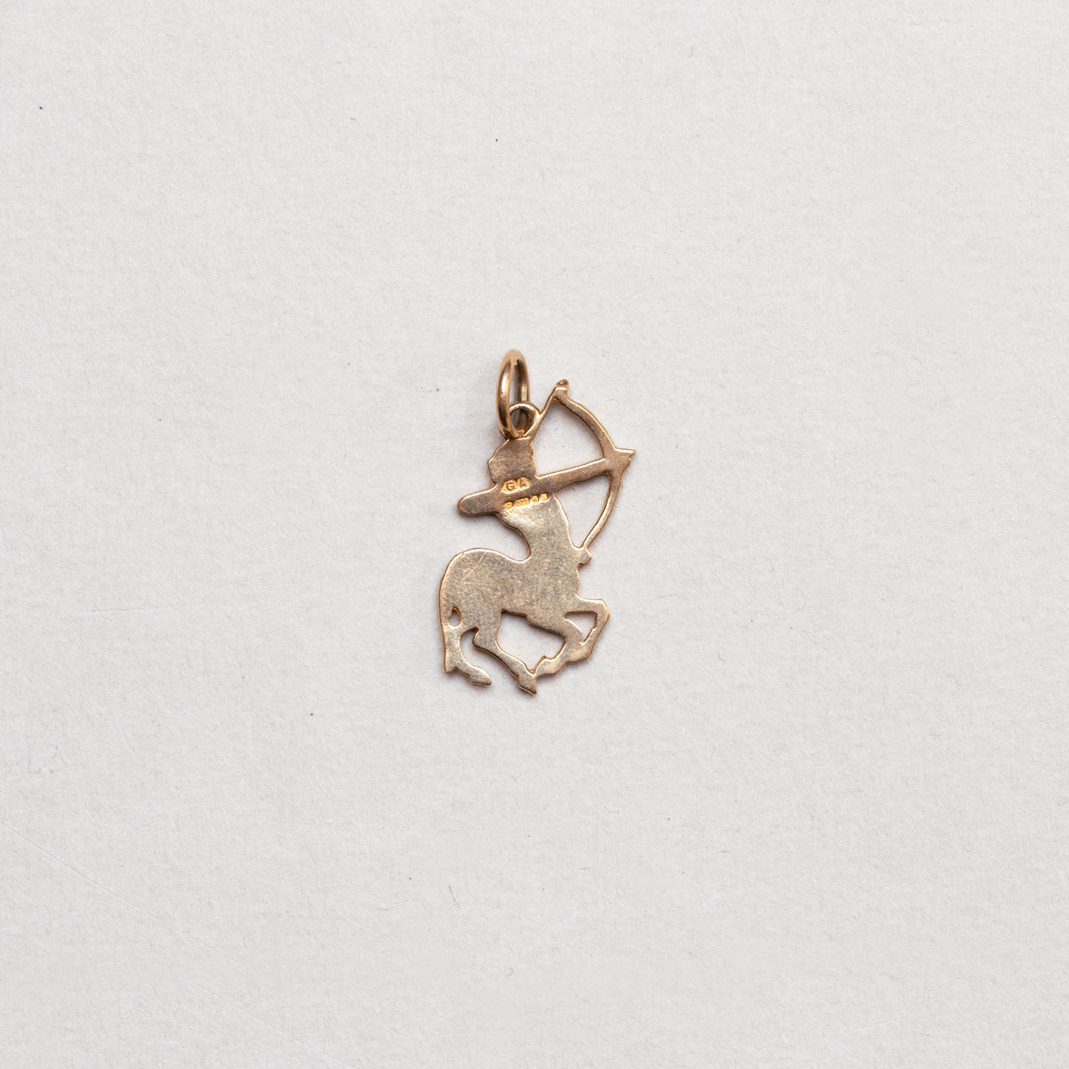 Vintage 9ct Gold Sagittarius Charm Pendant