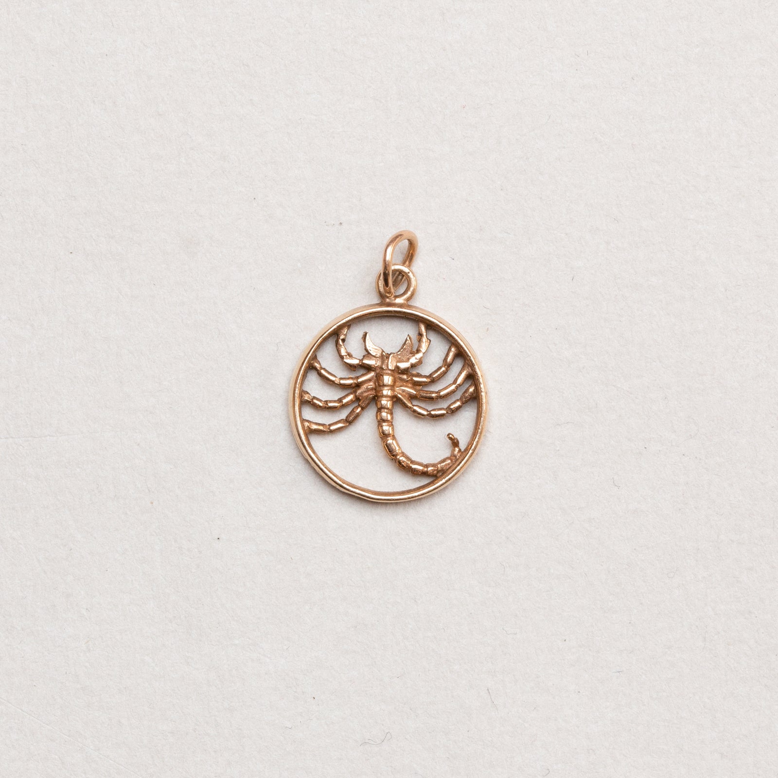 Vintage 9ct Gold Scorpio Charm Pendant