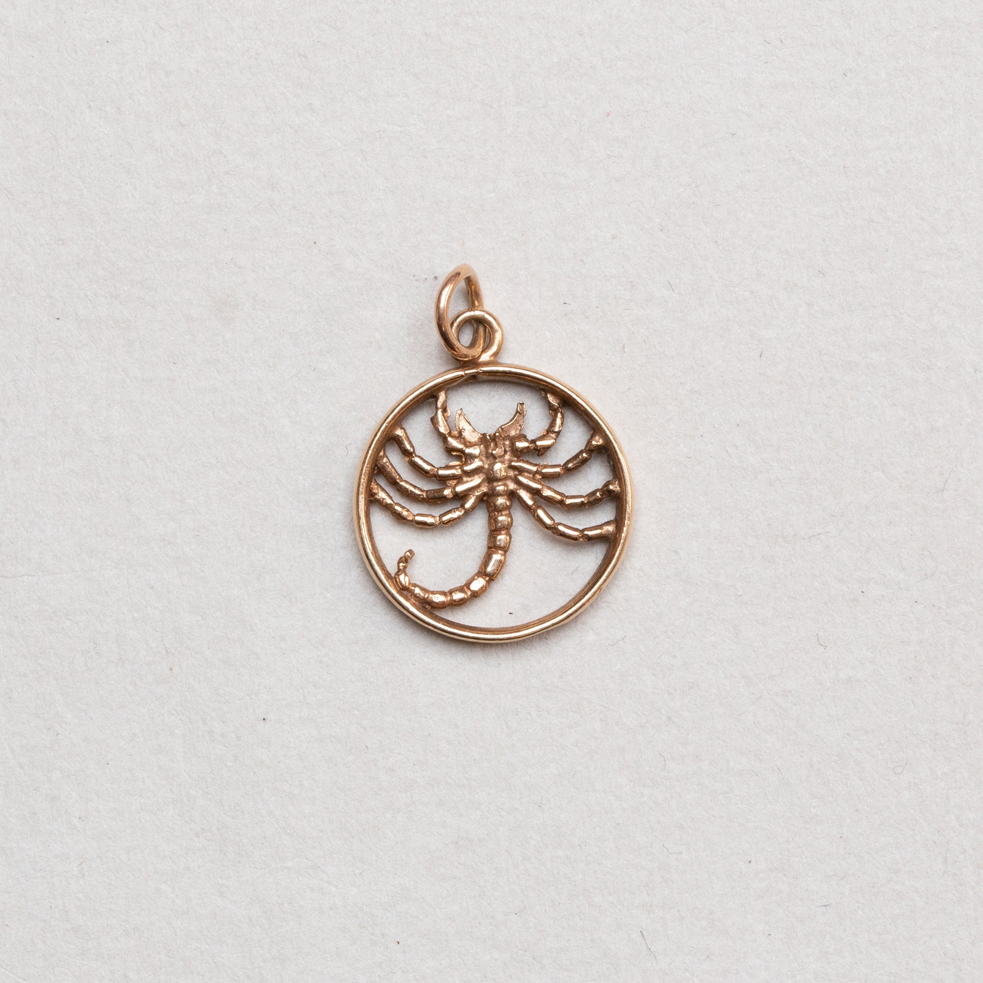 Vintage 9ct Gold Scorpio Charm Pendant