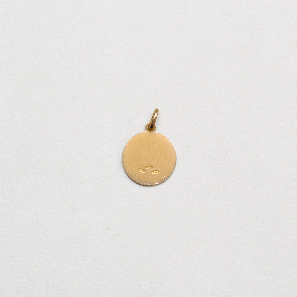 Vintage 18ct Gold St Teresa Pendant Charm