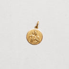 Vintage 18ct Gold Madonna and Child Pendant Charm