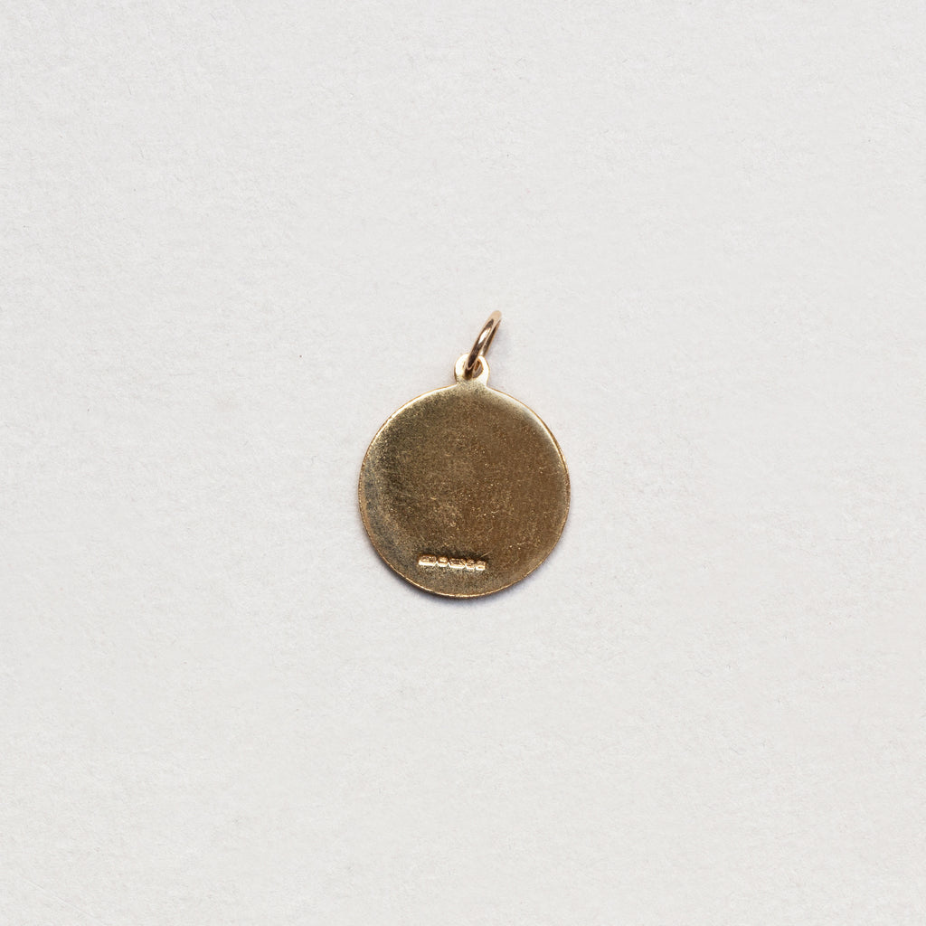 Vintage 9ct Gold Libra Charm Pendant