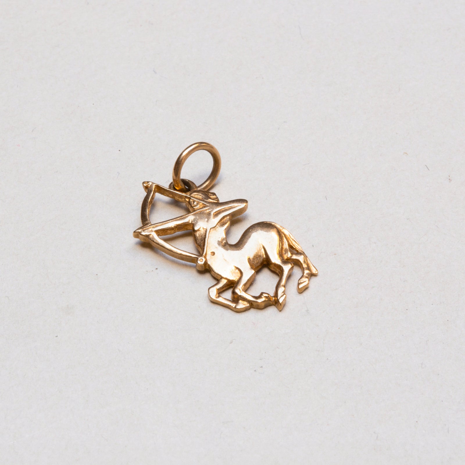 Vintage 9ct Gold Sagittarius Charm Pendant