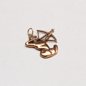Vintage 9ct Gold Sagittarius Charm Pendant