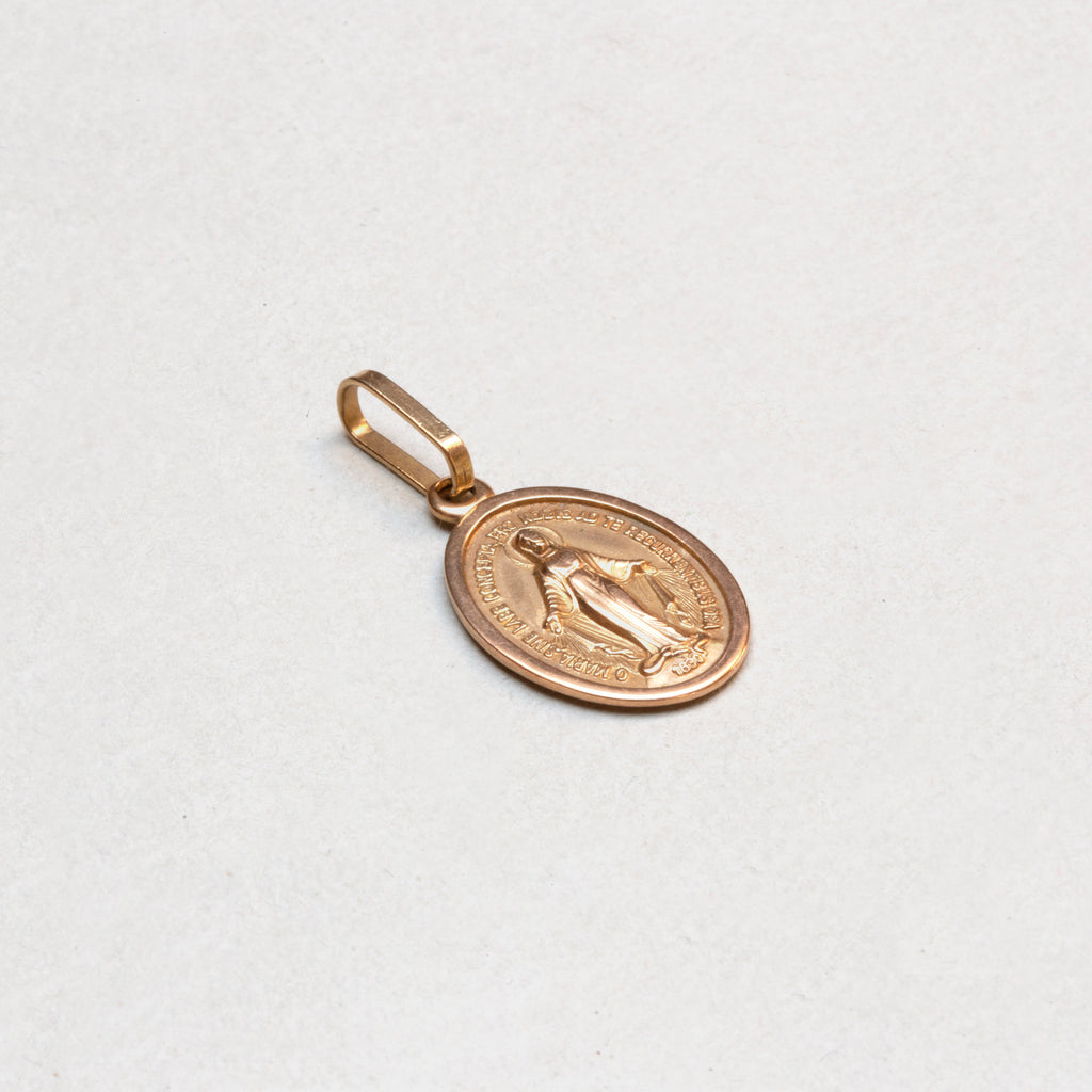 Vintage 9ct Gold Madonna Pendant Charm