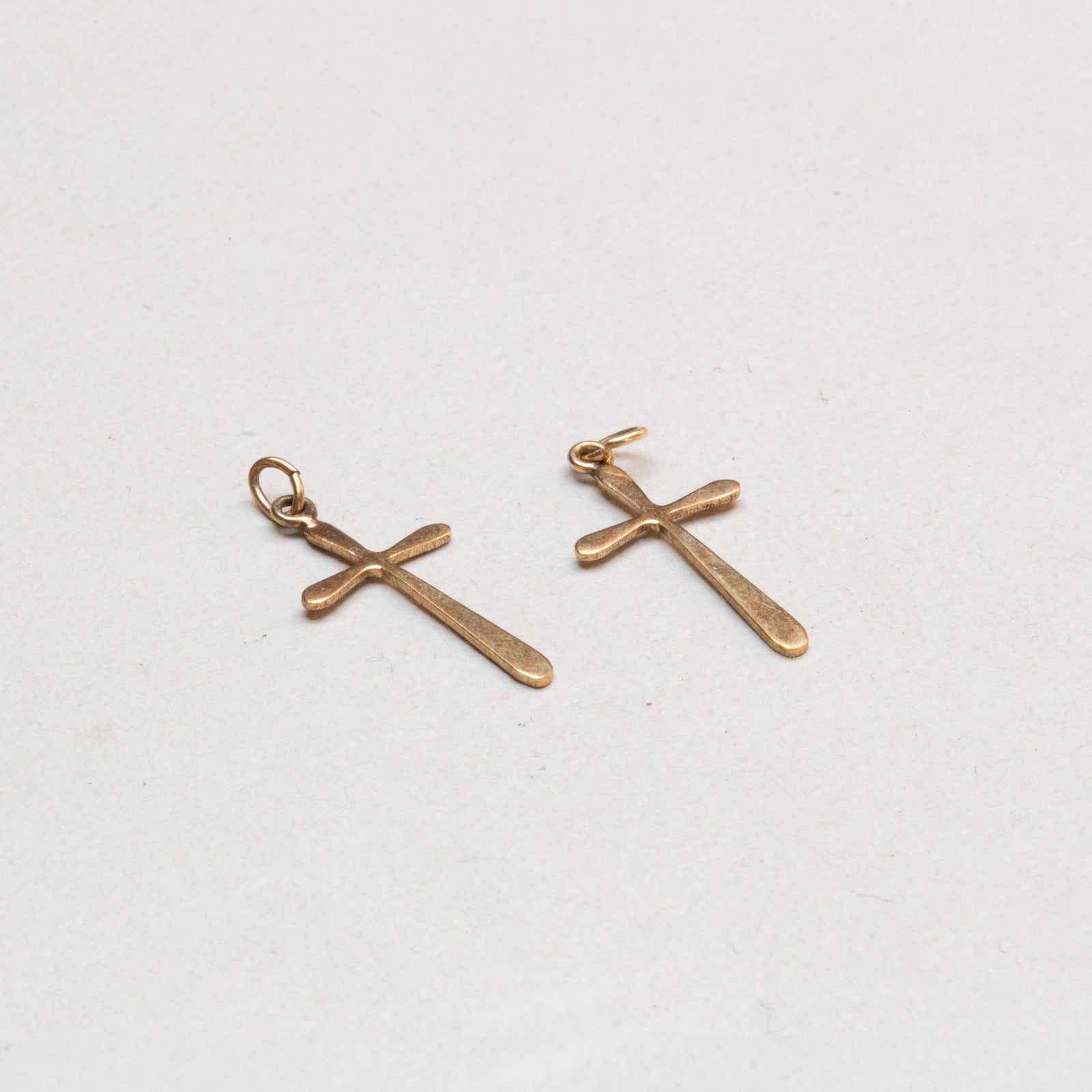 Vintage 9ct Gold Cross Pendant Charm