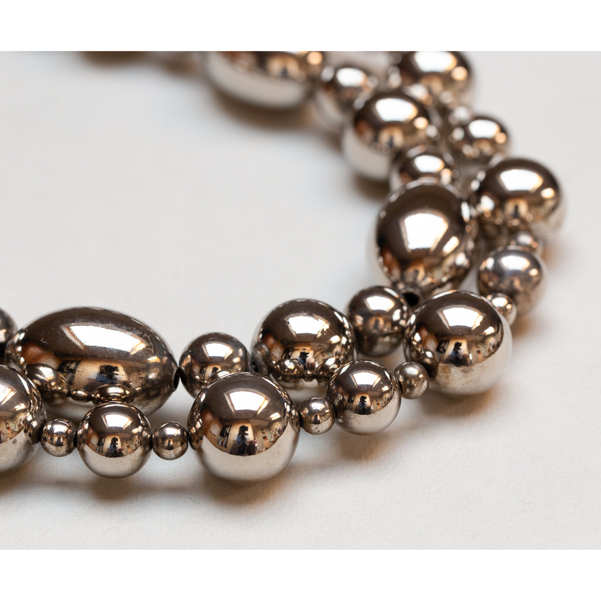 Vintage Givenchy Silver-tone Double Chain Necklace