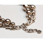Vintage Givenchy Silver-tone Double Chain Necklace