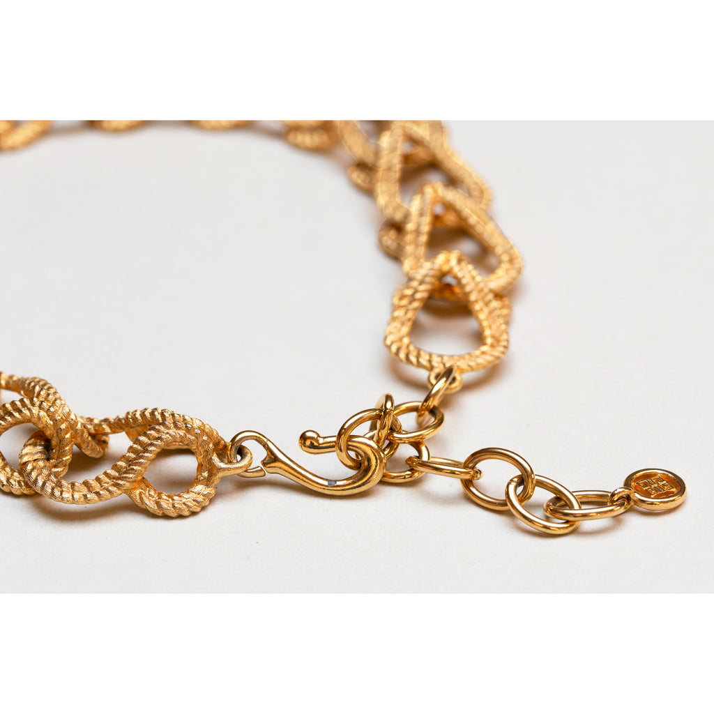 Vintage Givenchy Textured Gold Chain Necklace