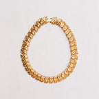 Vintage Napier Gold Chevron Link Chain Necklace