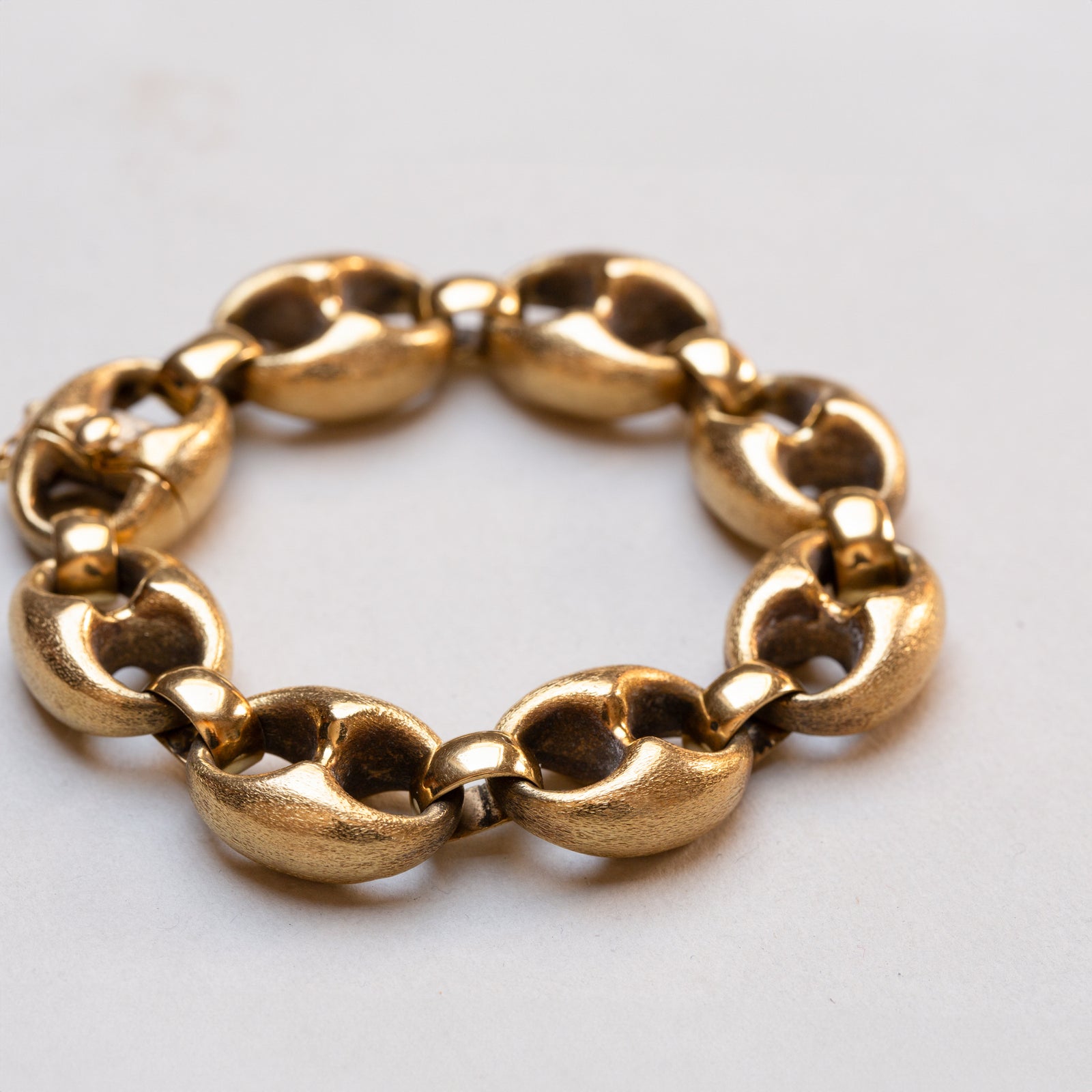 Vintage 18ct Gold Link Chain Bracelet