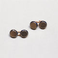 Vintage White Gold Cuffs with Sapphires
