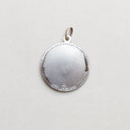 Vintage Sterling Silver Taurus Pendant Charm with Sapphires