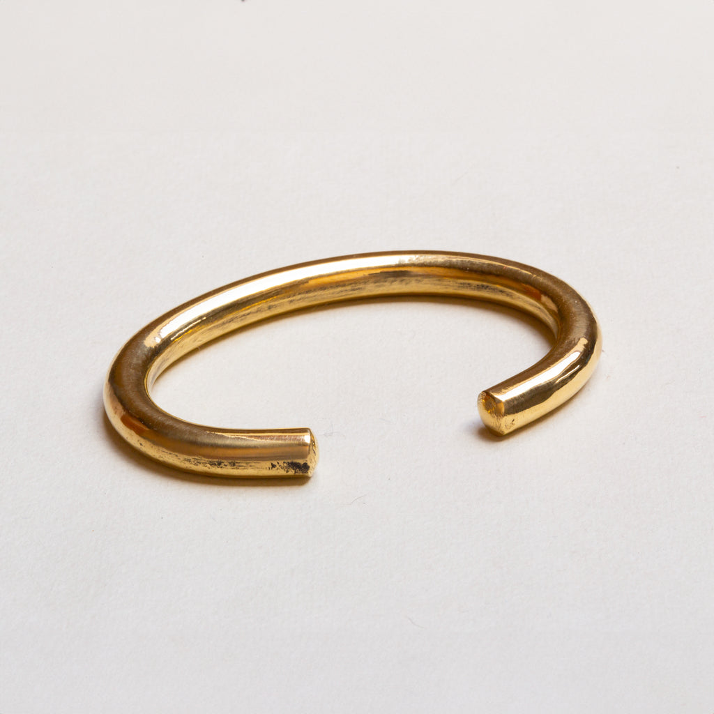 Brass Open Bangle Bracelet