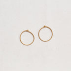 Simple Thing Gold-plated Silver Hoop Earrings