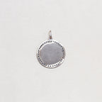 Vintage Sterling Silver St. Christopher Charm Pendant with Sapphires