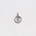 Vintage Sterling Silver St. Christopher Charm Pendant with Sapphires