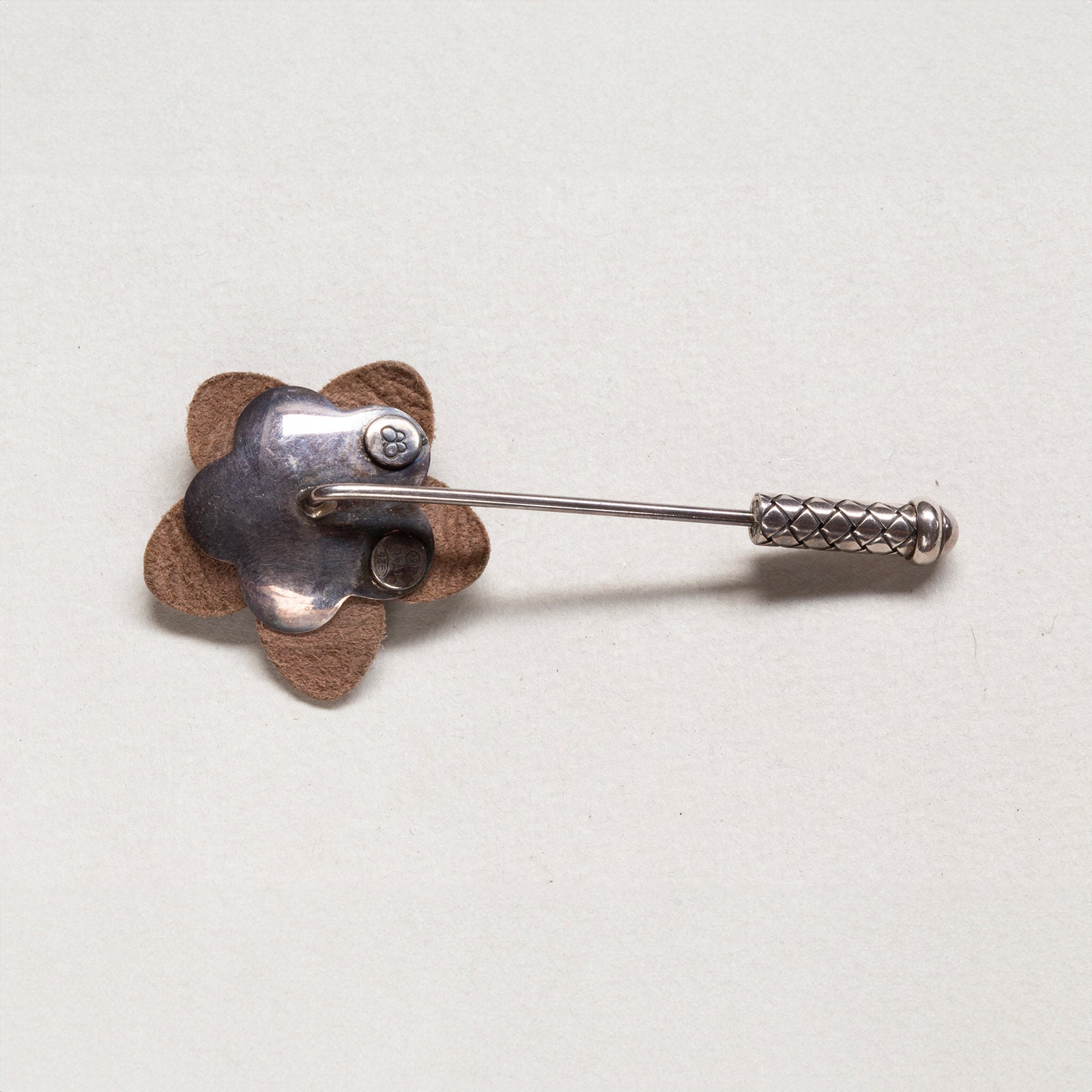 Vintage Bottega Veneta Flower Pin Brooch