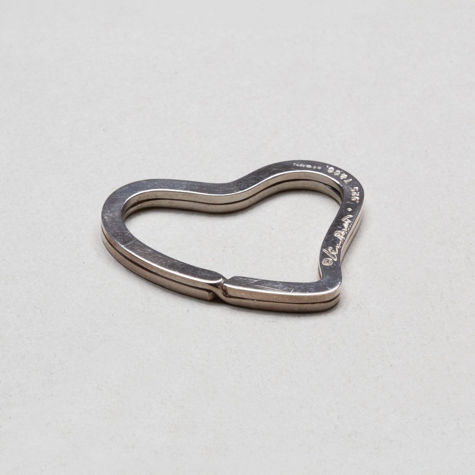 Vintage Sterling Silver Elsa Peretti Heart Key Ring