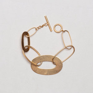 Vintage 18ct Gold Geometric Bracelet
