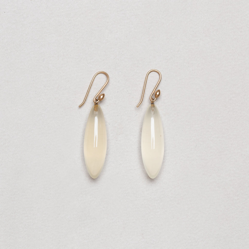 Vintage Lemon Citrine "Long Berry" Earrings