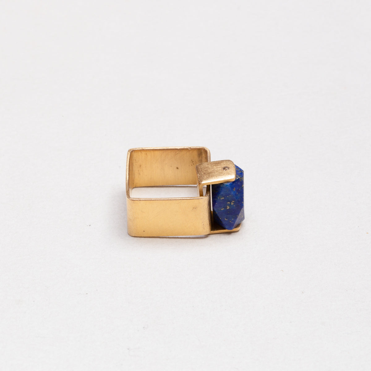 [Pre-owned] Gold Ring with Lapis Lazuli