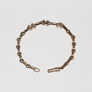 Vintage 9ct Gold Initial Bracelet "ANN"