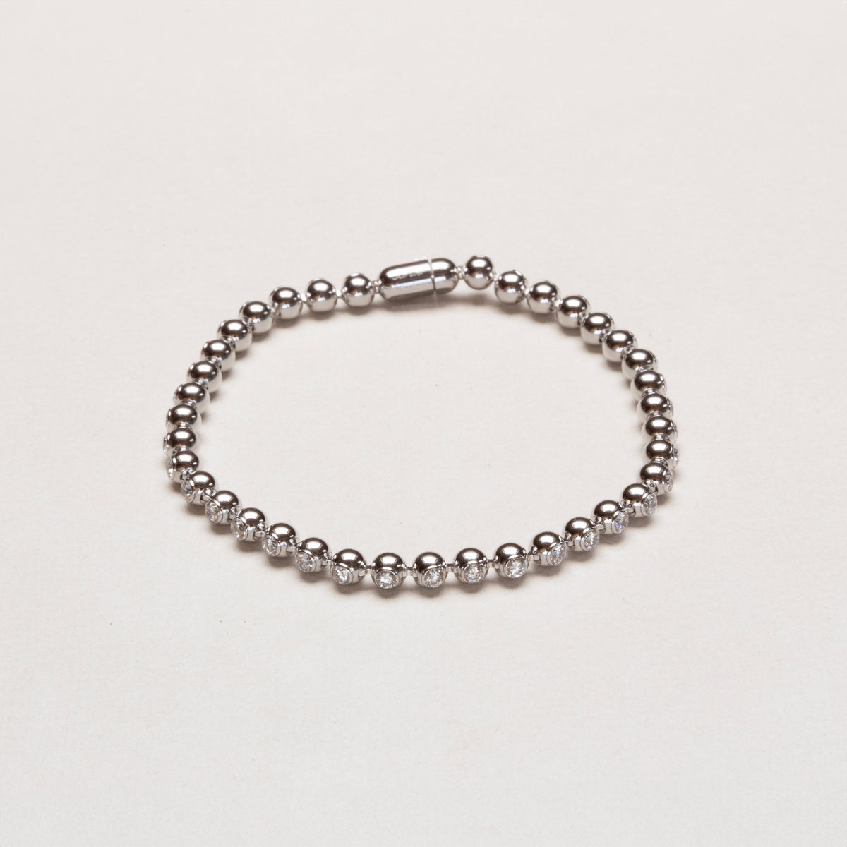Vintage Cartier 'Perles' Diamond Tennis Bracelet