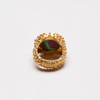 Vintage Milly Swire 18ct Gold Ring with Watermelon Tourmaline