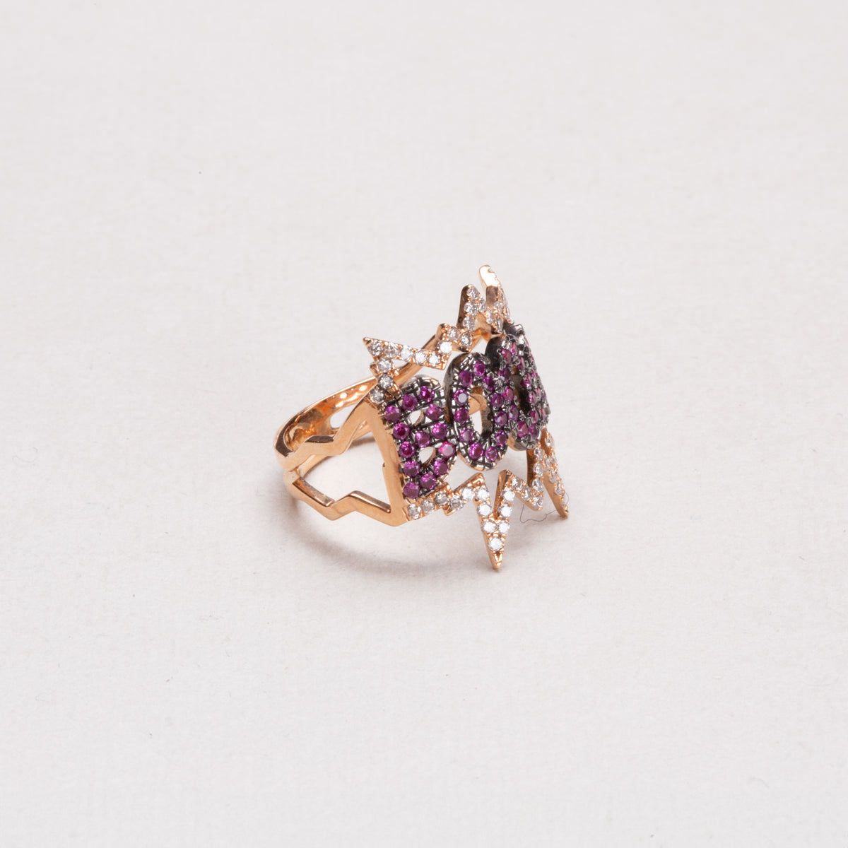 Pre-owned Pop Art "BOOM" Ring